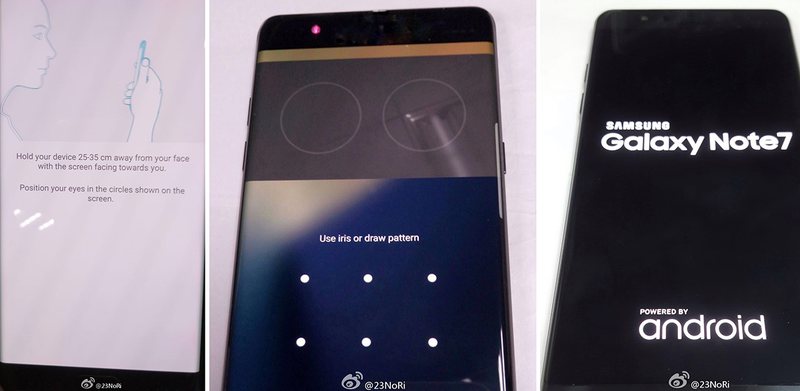 Illustration for article titled Nuevas fotos filtradas del Samsung Galaxy Note 7 apuntan a que tendrá escáner de iris